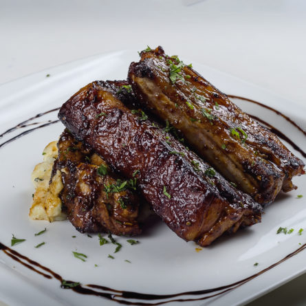 Juicy spare pork ribs