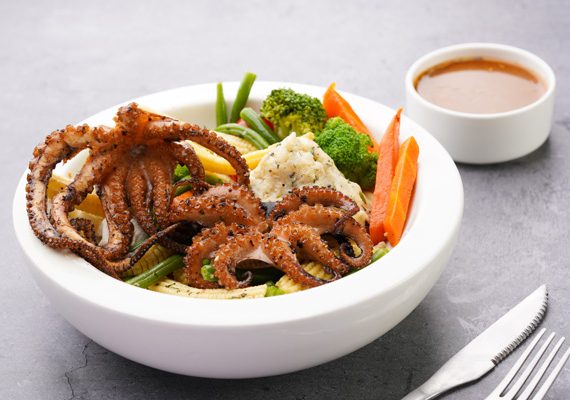 Braised Octopus With Red Wine Sauce (2)