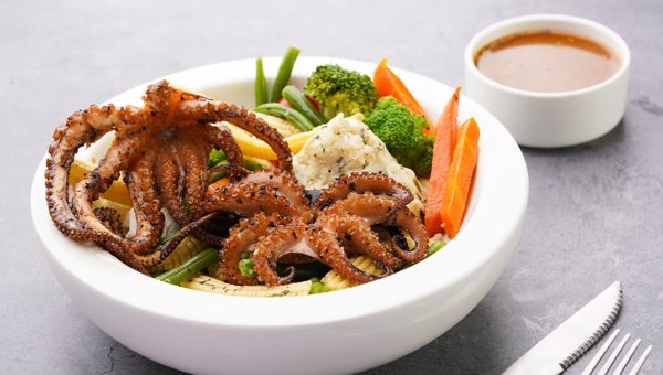 Braised Octopus With Red Wine Sauce (2)
